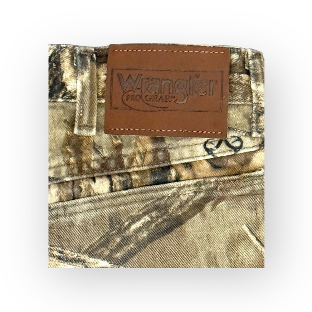 Wrangler Men’s Pro-Gear Realtree Straight Leg Camo Pants 34x32 Brown/Green​ - Picture 6 of 8